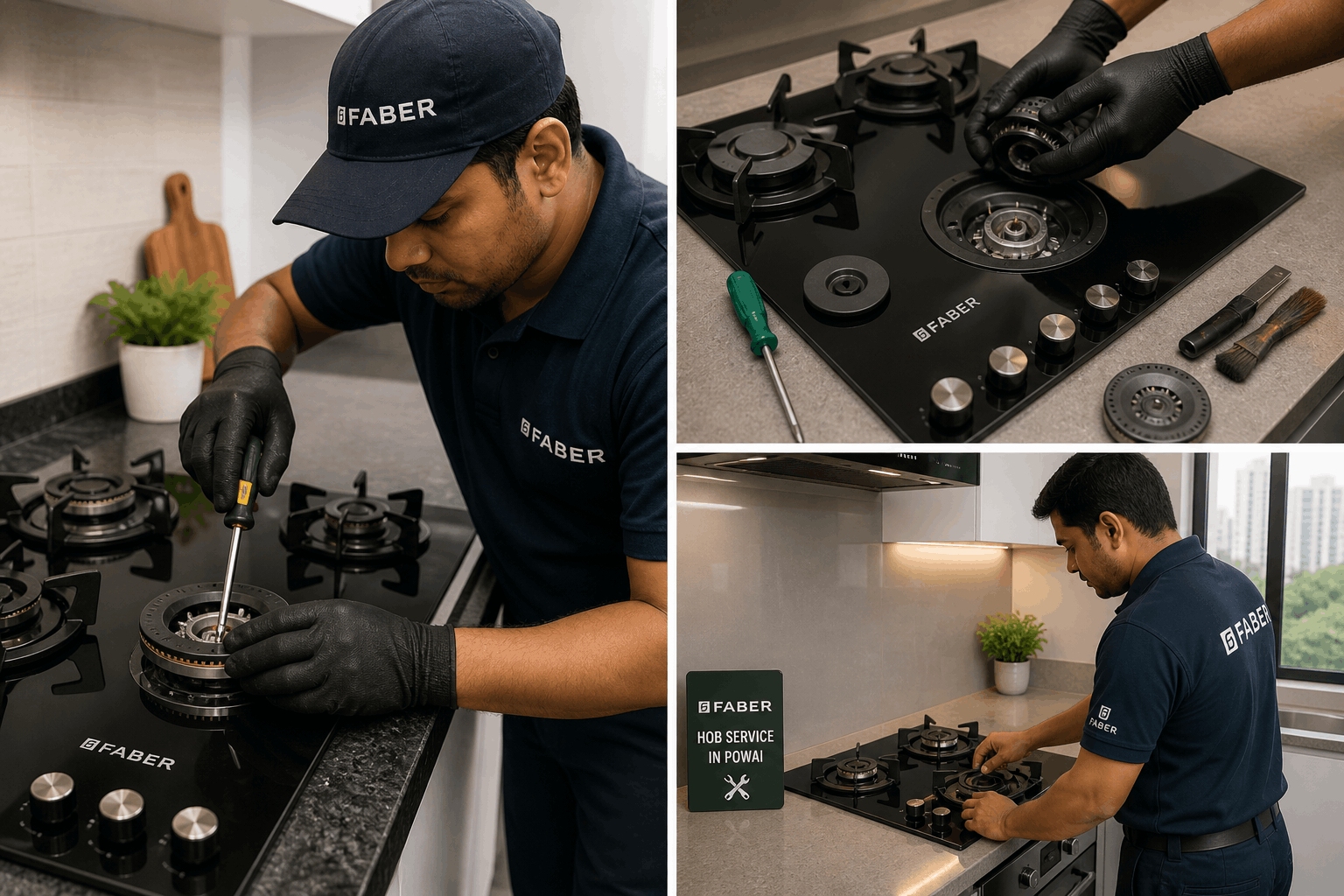 Faber hob repair and service in Powai Mumbai by Universal Service Centre