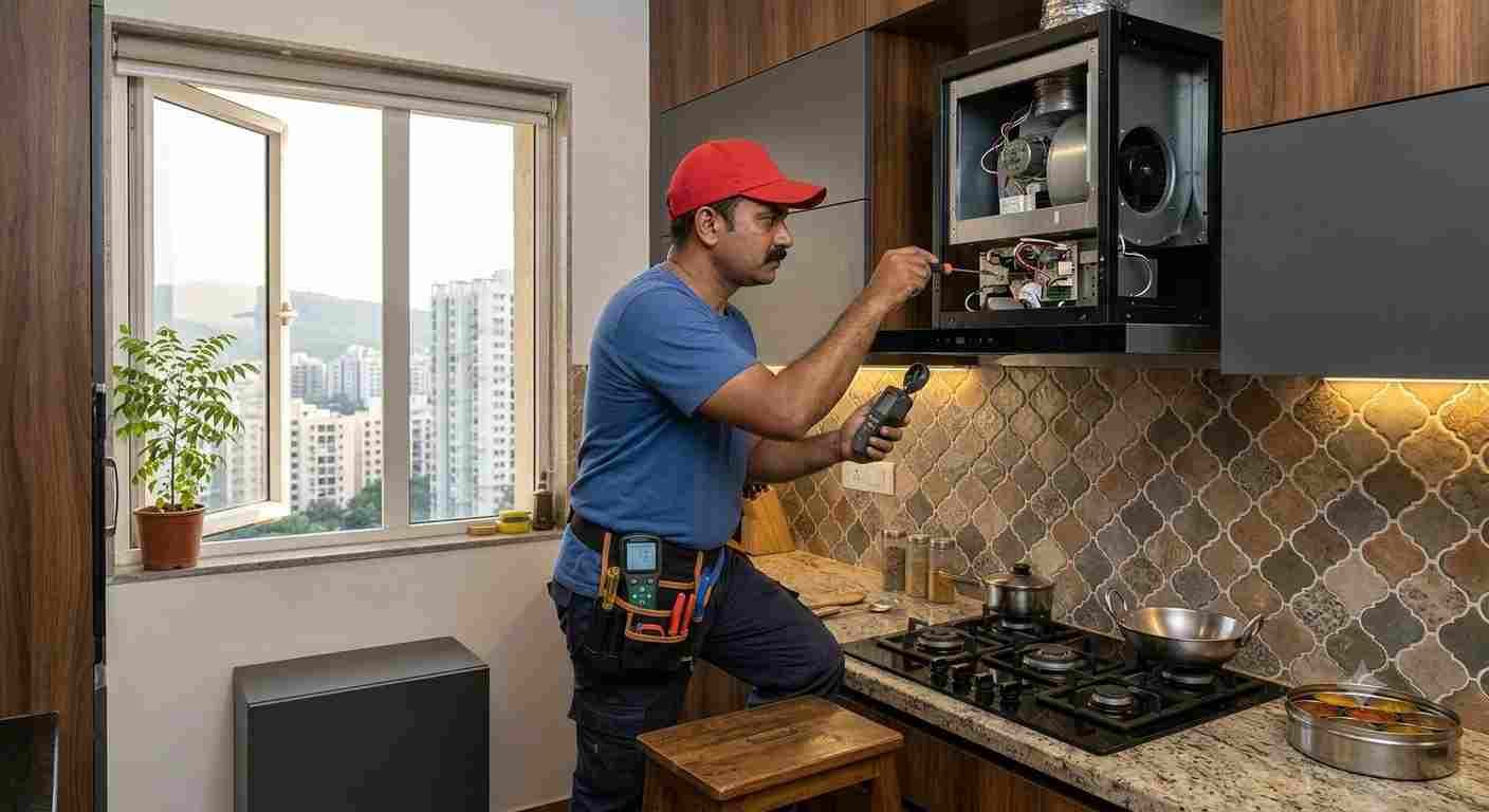 Checking chimney control panel wiring